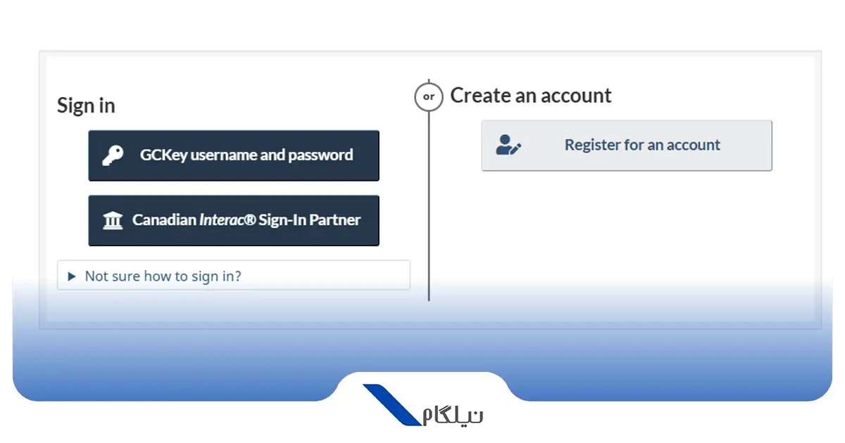 ثبت نام در سایت دولت کانادا
