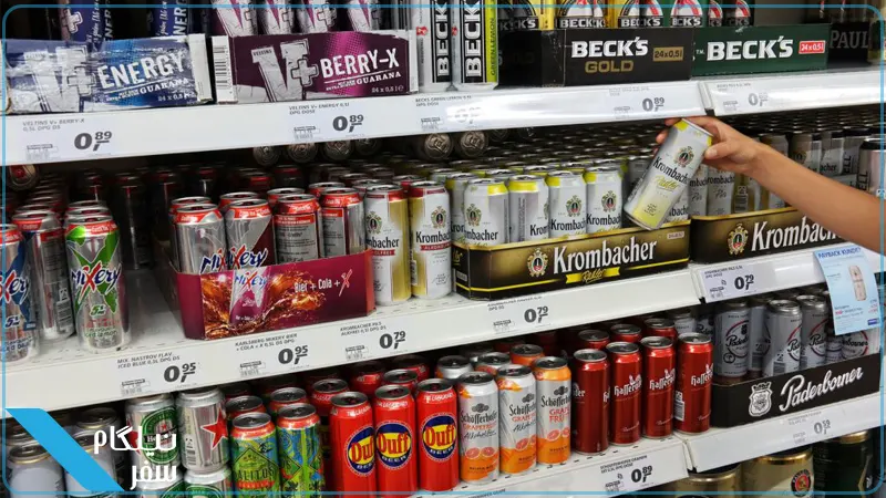 نوشیدنی های فروشگاه در سوئیس